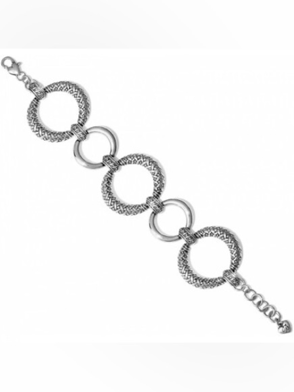 Brighton DARIA Silver Hoop Link Bracelet